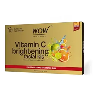 WOW Skin Science Vitamin C Brightening Facial Kit with Rose Water | For All Skin Types | 6 Easy Steps | For Brighter and Even Toned Skin |For Men & Women | Pack of 7