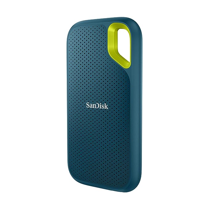 Sandisk Extreme Portable 1TB, 1050MB/s R, 1000MB/s W, 3mtr Drop Protection, IP65 Water/dust Resistance, HW Encryption, PC,MAC & TypeC Smartphone Compatible, 5Y Warranty, External SSD, Monterey Color