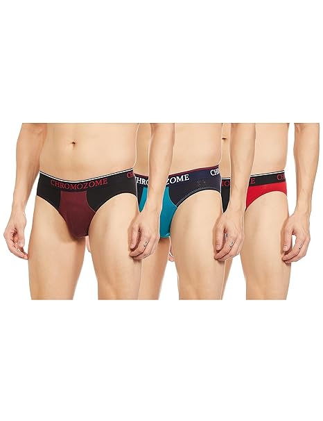 [Apply Coupon] - Chromozome Mens Cotton-Stretch Briefs (Pack of 3)