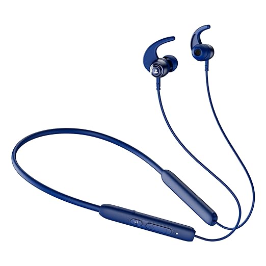 boAt Rockerz 268 Bluetooth in Ear Earphones with Beast" Mode, ENx" Mode, ASAP" Charge, Upto 25 Hours Playback, Signature Sound, BTv5.2 & IPX5(Cool Blue)