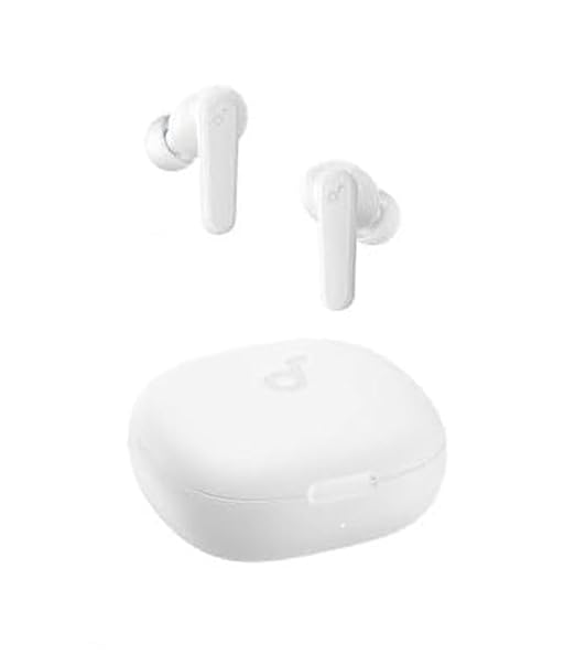 ANKER Soundcore R50i True Wireless in-Ear Earbuds, TWS with 30H+ Playtime, Clear Calls & High Bass, IPX5-Water Resistant, Soundcore Connect App with 22 Preset EQs, Quick Connectivity, White Color