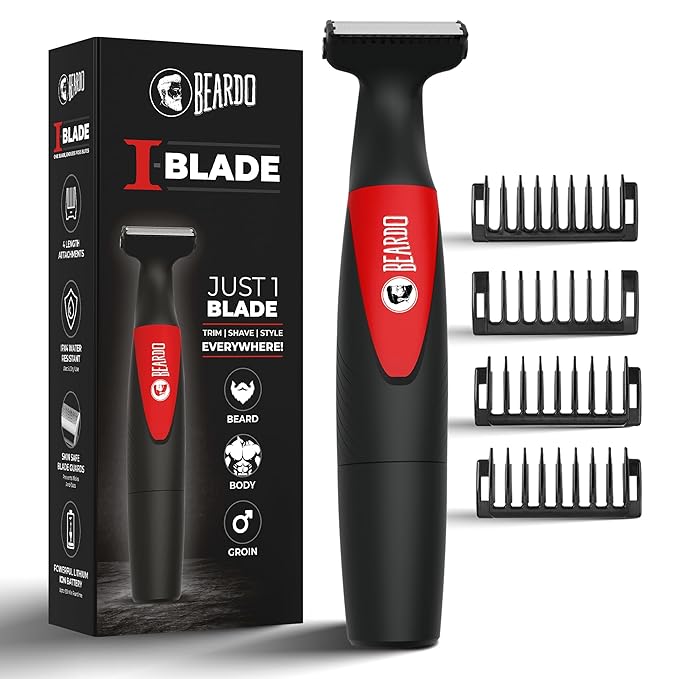 Beardo I Blade Trimmer for men | No Nicks and Cuts | Electric Shaver with powerful motor | Perfect for different beard styles for Gen Z | Multiple Length Settings