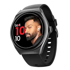 boAt Lunar Comet w/ 1.39" (3.5 cm) HD Display, Advanced Bluetooth Calling, Functional Crown, Multiple Sports Mode,100 Watch Faces, HR & SpO2 Monitoring,IP67, Smart Watch For Men & Women(Active Black)