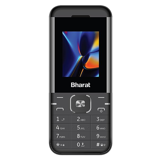 JioBharat K1 Karbonn 4G Keypad Phone with JioTV, JioCinema, JioSoundPay, JioSaavn, Long Lasting Battery, LED Torch, Digital Camera | Black & Grey | Locked for JioNetwork