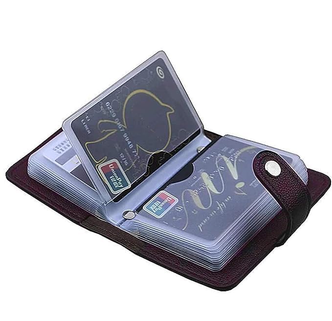 [Apply Coupon] - Stealodeal Brown 28 Slots Leather Debit/Credit/ATM Card Holder for Men & Women