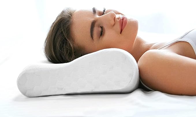 Status Memory Foam Anti-Snoring Pillow/Bed Cushion for Sleeping, Muscle Relaxation, Neck Pain Relief/Removable and Machine Washable Cover (Pack of 1)