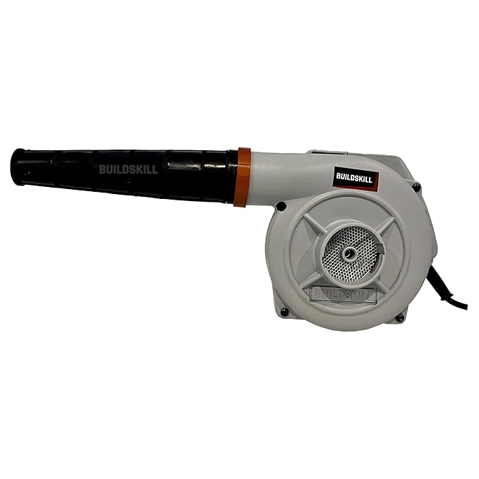 Buildskill Air Blower 575W - Dust Cleaner for Home Cleaning, Efficient & Ergonomic, Continuous Lock, Variable Speed, Compact & Portable Device for Home & Industrial Tasks, 3M Wire Length