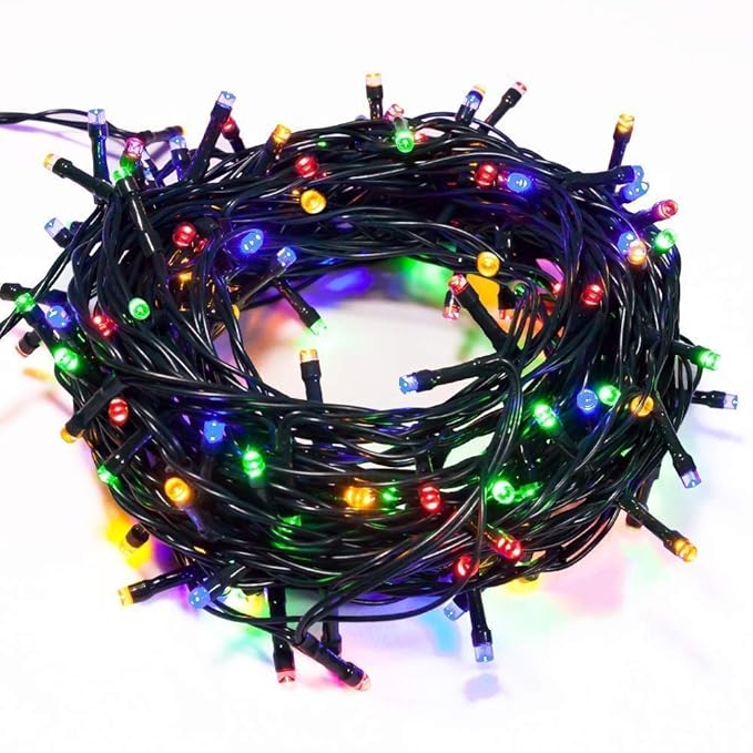 Quace 12 Meter Decorative Multicolor LED String Light Plug for Indoor & Outdoor Decorations,String Lights for DIY, Party, Home Decor, Christmas, Diwali