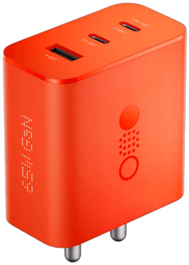 CMF BY NOTHING 65 W Gan 3 A Multiport Backcase For Mobile USB Type A Charger (Orange)