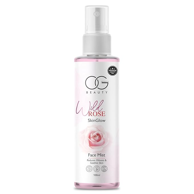 OG BEAUTY Wild Rose SkinGlow Face Mist - Illuminating Facial Spray, 100 ML for Glowing Skin