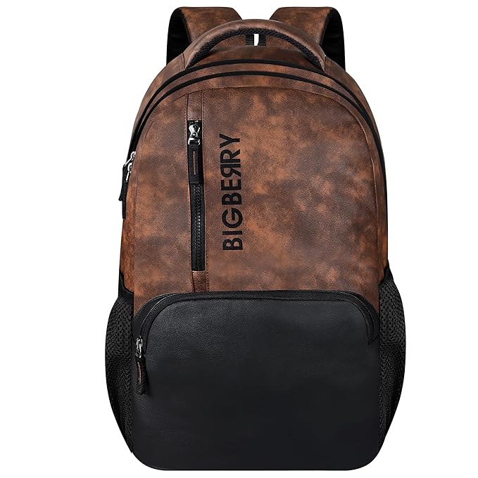 BIGBERRY Newage Rodeo 28 Ltrs leatherite/faux leather Backpack with Multiple Compartments & organiser