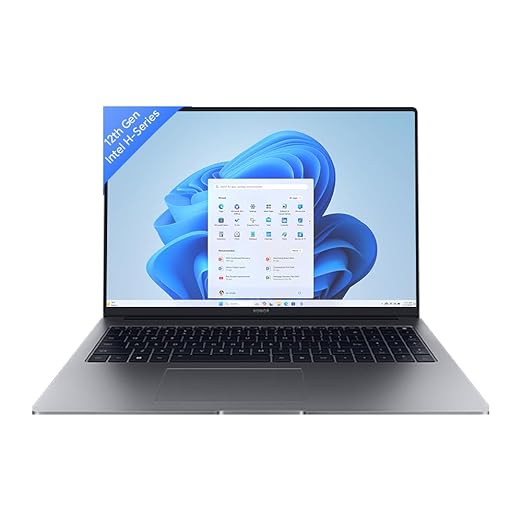 HONOR MagicBook X16 (2024), 12th Gen Intel Core i5-12450H, 16-inch (40.64 cm) FHD IPS Anti-Glare Thin and Light Laptop (16GB/512GB PCIe SSD/Windows 11/ Full-Size Numeric Keyboard /1.68Kg), Gray