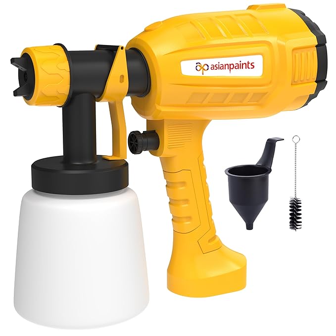 Asian Paints Trucare Paint Sprayer 550w with 800 Ml Container|Electric Paint Sprayer with 2M Long Cable & Vde Plug|2.5Mm Nozzle|Motor Speed Up to 32000Rpm/Min|Suitable for Indoor & Outdoor Paint