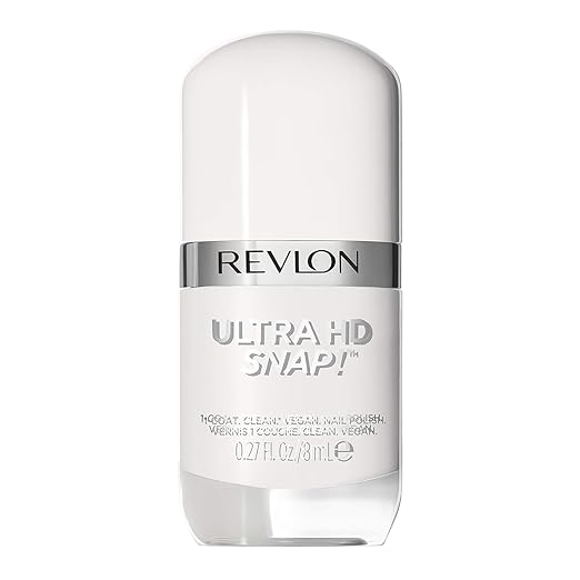 REVLON Ultra HD Snap Nail Polish, Glossy Nail Color, 100% Vegan Formula, No Base and Top Coat Needed, 001 Early Bird, 0.27 Fl Oz