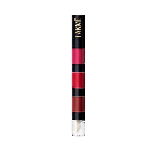 LAKMÉ Ultimate Glam 4 In 1 Matte Lip Stack, Party Chic 4Ml