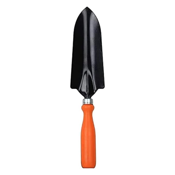 Ocean Mart Garden Trowel - 1 PC (Red Handle, Metal Blade) | Gardening Tools for Home Garden | Durable and Sturdy Rust-Free Shovel for Garden | Premium Gardening Accessories