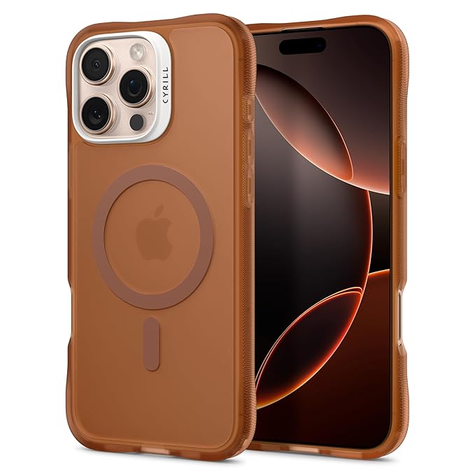 CYRILL Spigen UltraSheer Mag for iPhone 16 Pro Max Back Cover, iPhone 16 Pro Max Case (2024) (TPU, PC | Espresso Brown)