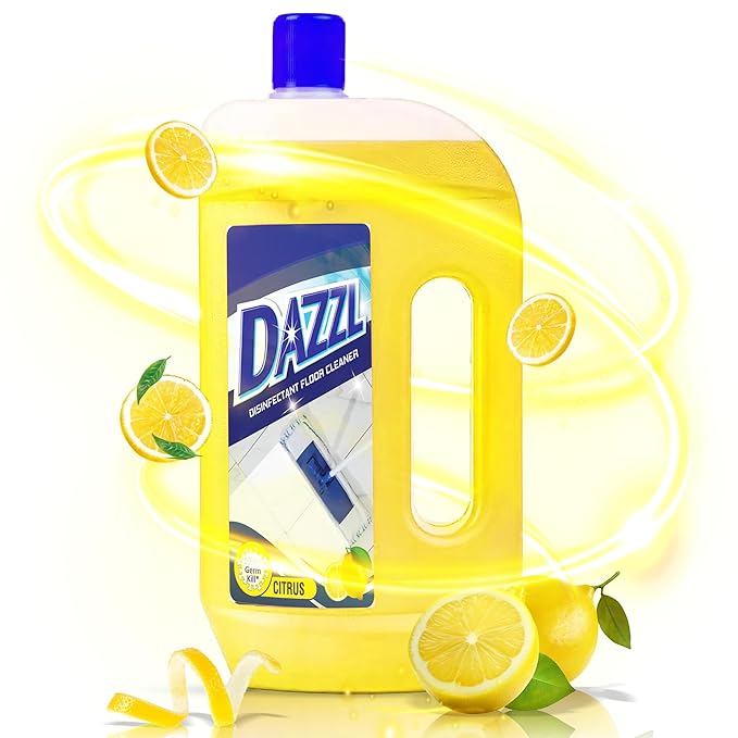 Dazzl Disinfectant Surface & Floor Cleaner Liquid, Citrus Fragrance- 975ml | Suitable For All Floor Cleaner Mops | Kills 99.9% Germs| Tile, Marble & Granite Cleaner