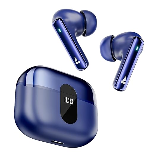 boAt Airdopes 121 Pro Plus w/ 100 Hours Playtime, 4 Mics w/ENx, 50ms Low-Latency Beast Mode, ASAP" Charge, LED Indicator,IWP Tech, BT v5.3 & IPX5 Truly Wireless in Ear Ear Buds, Earbuds TWS (Blue)