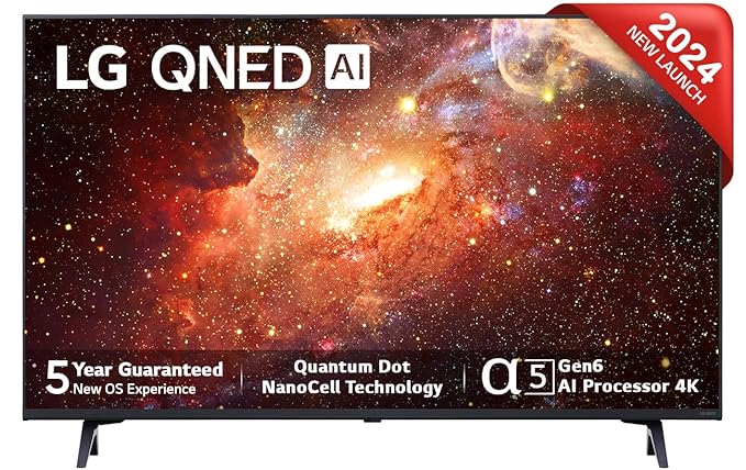 [Apply Coupon] - LG 139 cm (55 inches) QNED-75 Year 2024 Edition 4K Ultra HD (3840x2160) Smart WebOS QNED TV 55QNED75SRA (Black)