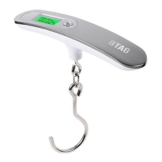 Btag Electronic Portable Digital LED Screen Luggage Weighing Scale, 50 kg/110 Lb For Multi-Purpose Use. Pack of 1 (JY-26)