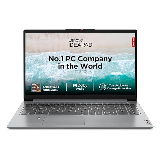 Lenovo IdeaPad Slim 3 AMD Ryzen 7 5700U(16GB DDR4 RAM /512GB M.2 NVMe SSD/Windows 11 + MS Office 21/Backlit KB /15.6" FHD 300Nits Anti Glare/1Yr ADP Free/Arctic Grey/1.65Kg), 82KU024GIN