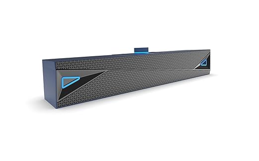 AmazonBasics X20R 20W Bluetooth Soundbar with 2000mAh Battery | 2X Bass | Up to 9hrs of Playback | Bluetooth 5.3, Aux in, USB, Micro TF Card Connectivity (Blue)