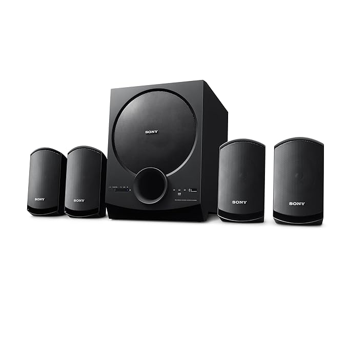 Sony New SA-D40M2 4.1ch Home Theatre Speaker with 100W Power Output and Powerful Subwoofer - Black