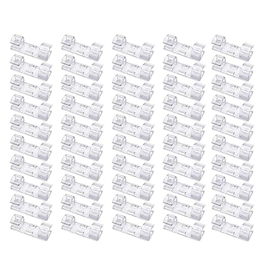 VRM Fab 20Pcs Self Adhesive Cable Management Clips, Cable Organizers Sticky Wire Clips Cord Holder for TV PC Laptop Ethernet Cable Desktop Home Office