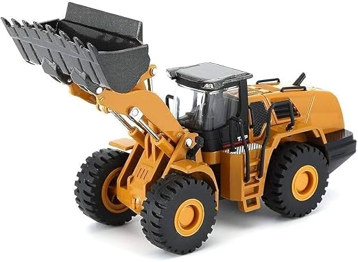 TEC TAVAKKAL Construction Realistic 2 in 1 Excavator Bulldozer Truck for Kids, Construction Toys, Engineer Vehicle Pushdozer Toy Truck Machine (168-53)