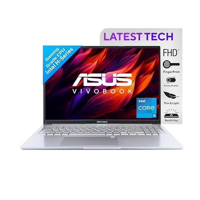 [Apply Coupon] - ASUS Vivobook 16" FHD+ (1920 X 1200), 60Hz 300Nits, Core i5-12500H, (16GB RAM/512GB SSD/Intel Iris X? Graphics/Win 11/Office Home/Fingerprint/42Whr Battery/Transparent Silver/1.88Kg), X1605ZAC-MB541WS