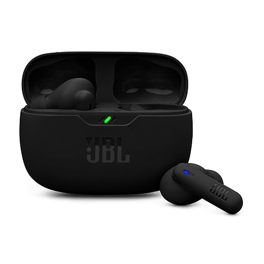 JBL [New Launch Wave Beam 2 Ear Buds Wireless TWS Bluetooth v5.3 Earbuds with ANC, Smart Ambient, Extreme Bass & Relax Mode, Multi Connect, Speed Charge, Fast Pair, 40H Playtime, 4 Mics, IP54 (Black)