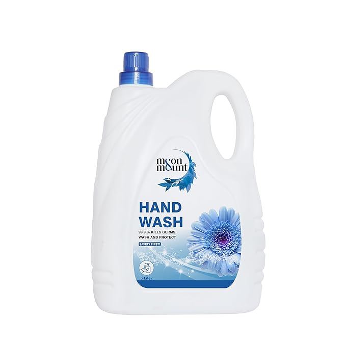 Moon & Mount Hand Wash Protection from Germs, Hand Wash Liquids 5 Liter Liquid Handwash for Everyday Use (Fresh)