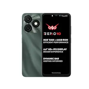 [Apply Coupon] - itel ZENO 10|6.6" HD+ Display with Dynamic Bar| 3GB RAM + 64GB ROM, Upto 8GB RAM with Memory Fusion|Octacore Processor|8MP AI Dual Rear Cam|5000 mAh Battery | Phantom Crystal