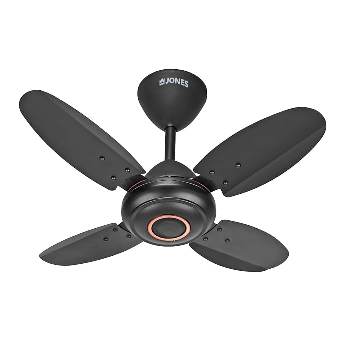 Jones Breeze 600 mm/24 inch Ultra High Speed 3 Blade Anti-Dust Decorative Star Rated Ceiling Fan (Smoked Brown, Pack of 1)