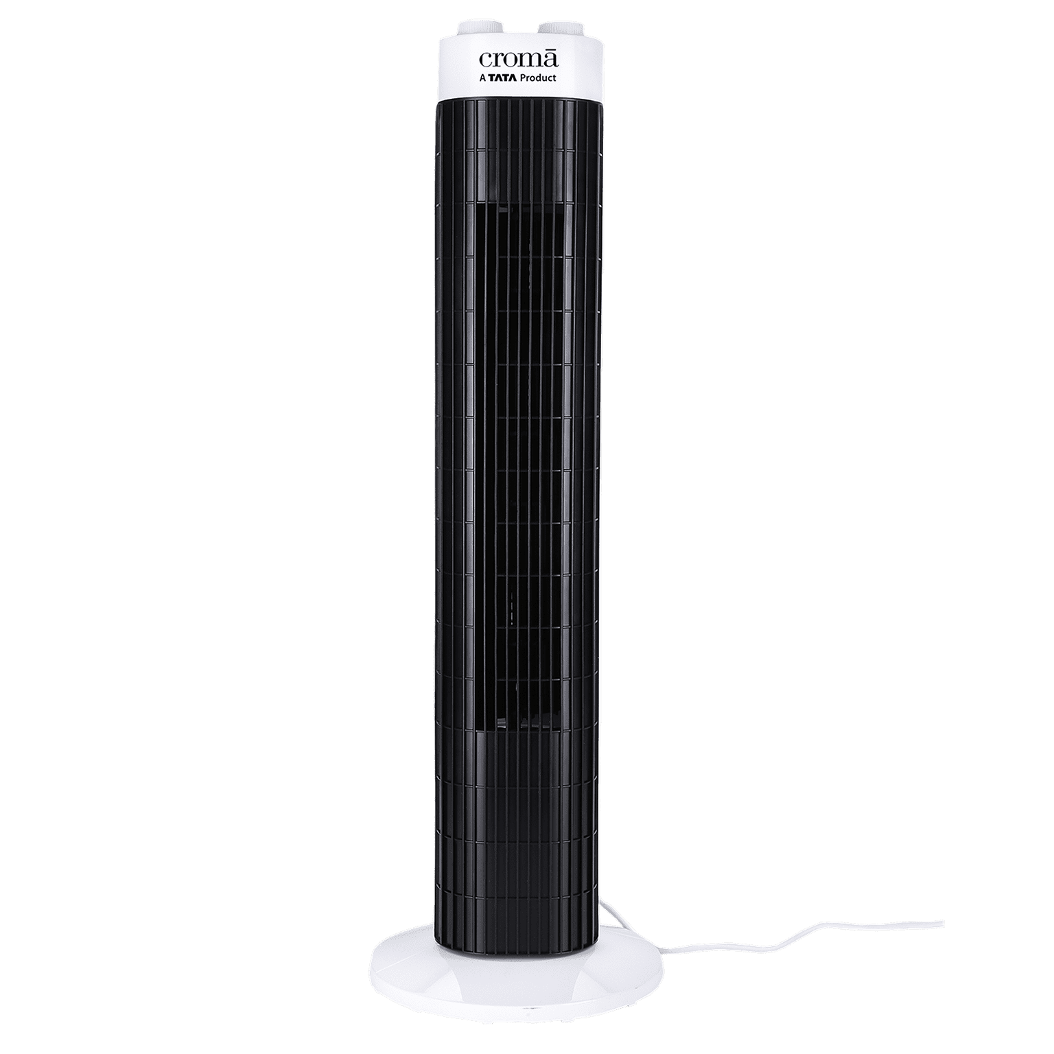 Croma Floor Standing Tower Fan (CRAF0028, White & Black)