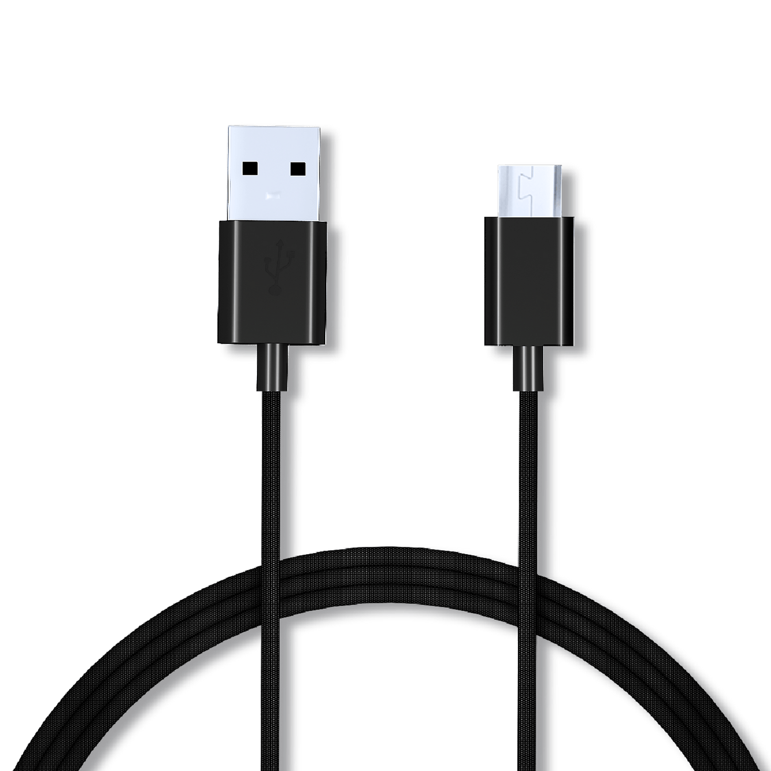 Croma Type A to Micro USB 3.9 Feet (1.2M) Cable (Sync and Charge, Black)