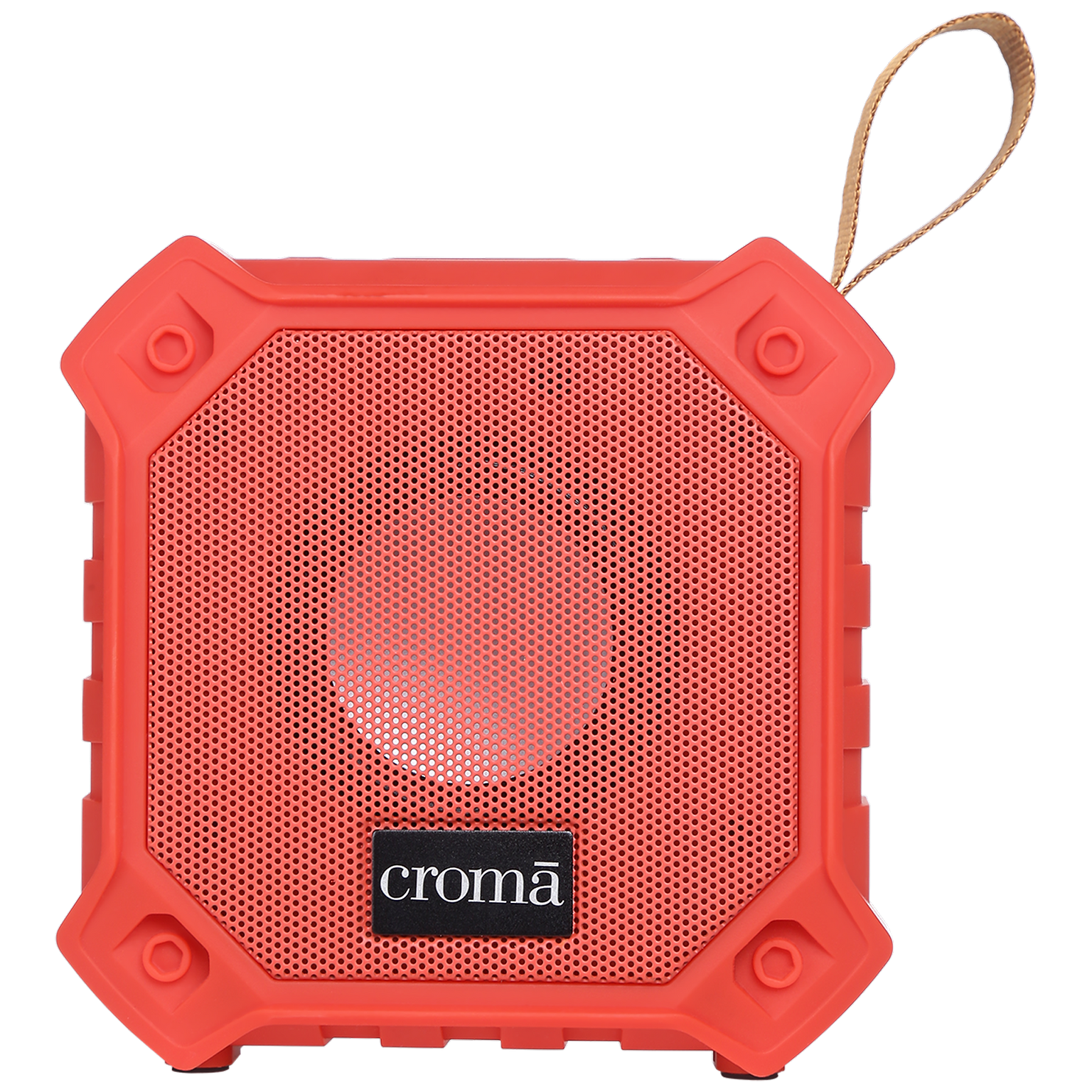 Croma 5W Portable Bluetooth Speaker (IPX7 Water Resistant, Built-in Mic, Stereo Channel, Red)