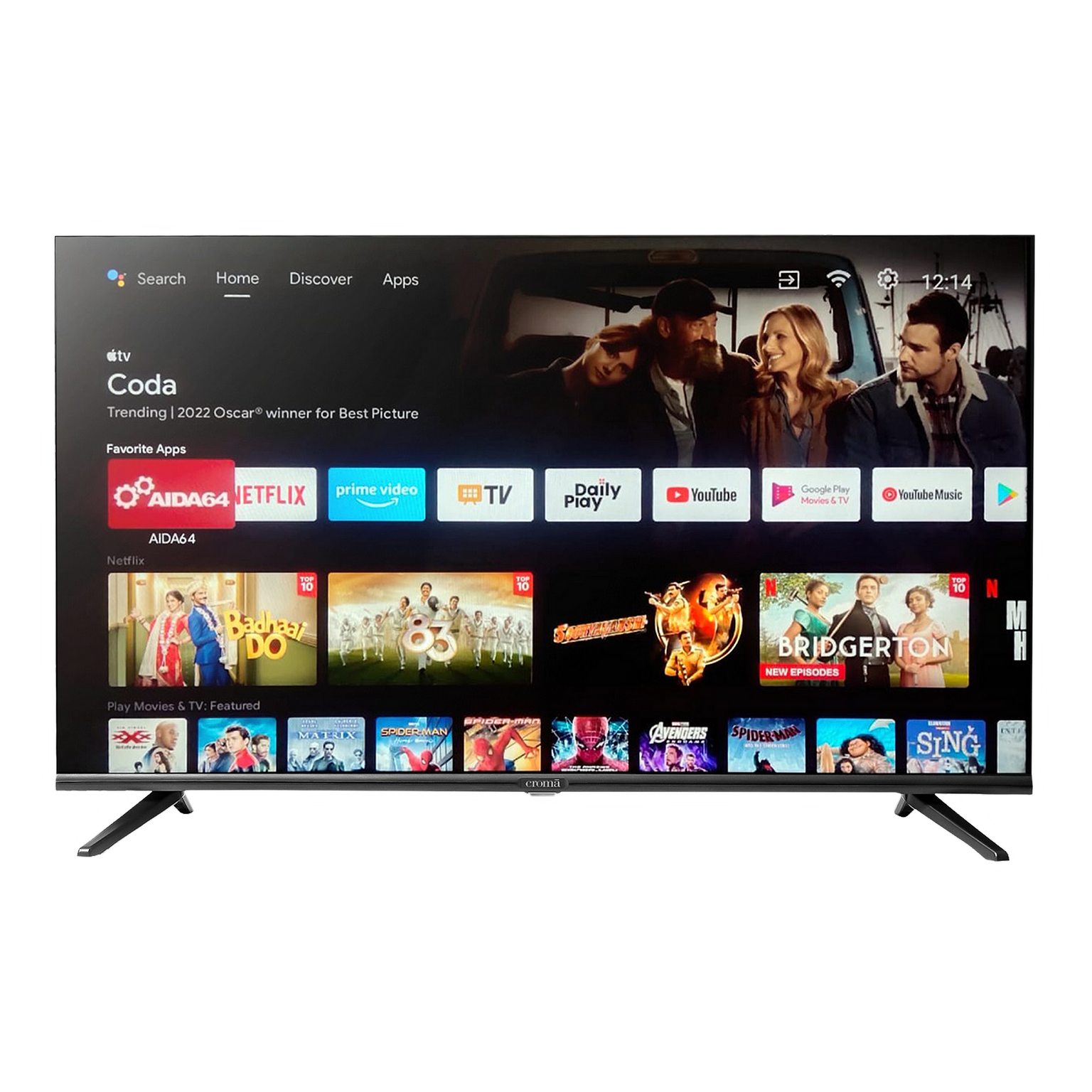 Croma 102 cm (40 inch) Full HD LED Smart Android TV with Google Assistant (2022 model)