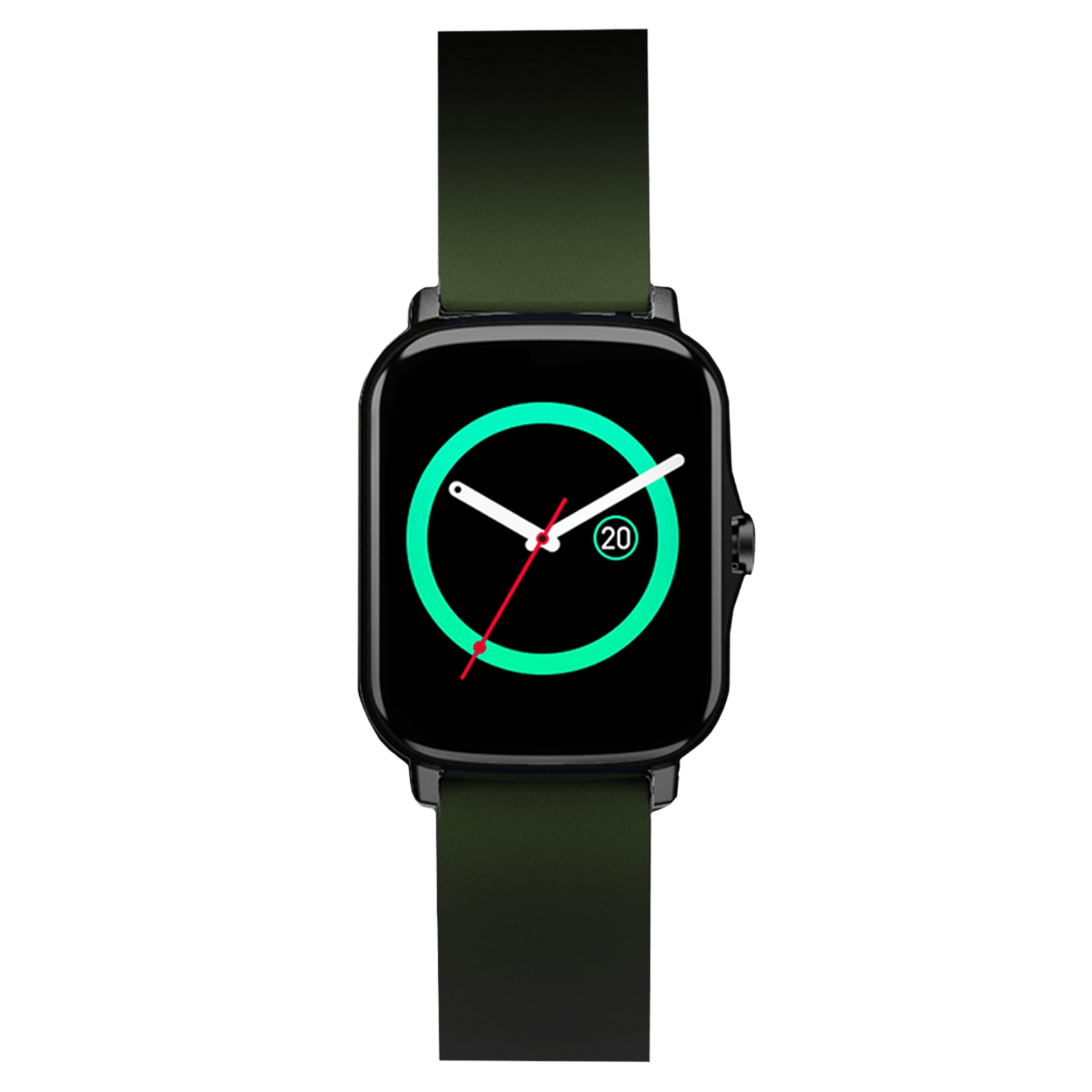 boAt Wave Fit Smartwatch with Camera & Music Control (42.92mm HD Display, IP67 Sweat Resistant, Olive Green Strap)