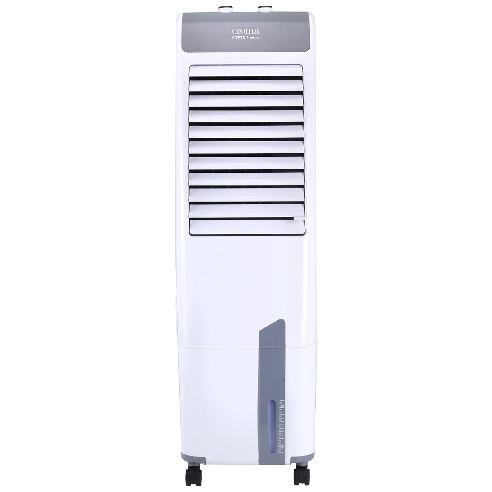 Croma AZ50 50 Litres Tower Air Cooler (Anti-bacterial Honeycomb Pad, CRLC50LRCA175001, White and Grey)