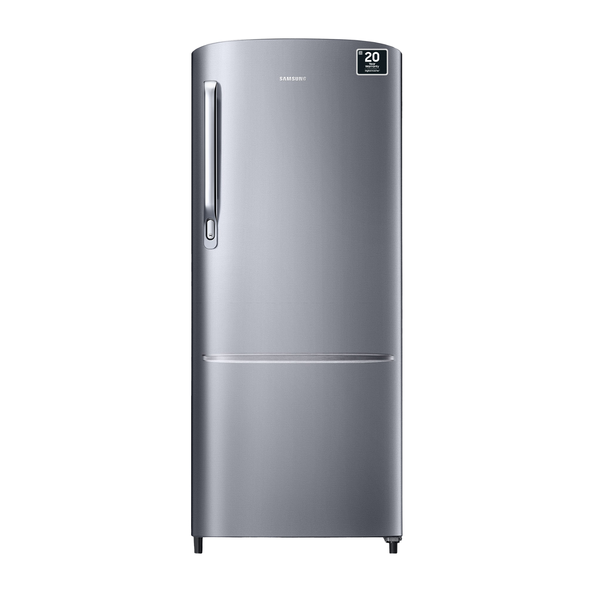 SAMSUNG 183 Litres 3 Star Direct Cool Single Door Refrigerator with Anti-Bacterial Gasket (RR20C1723S8/HL, Elegant Inox)