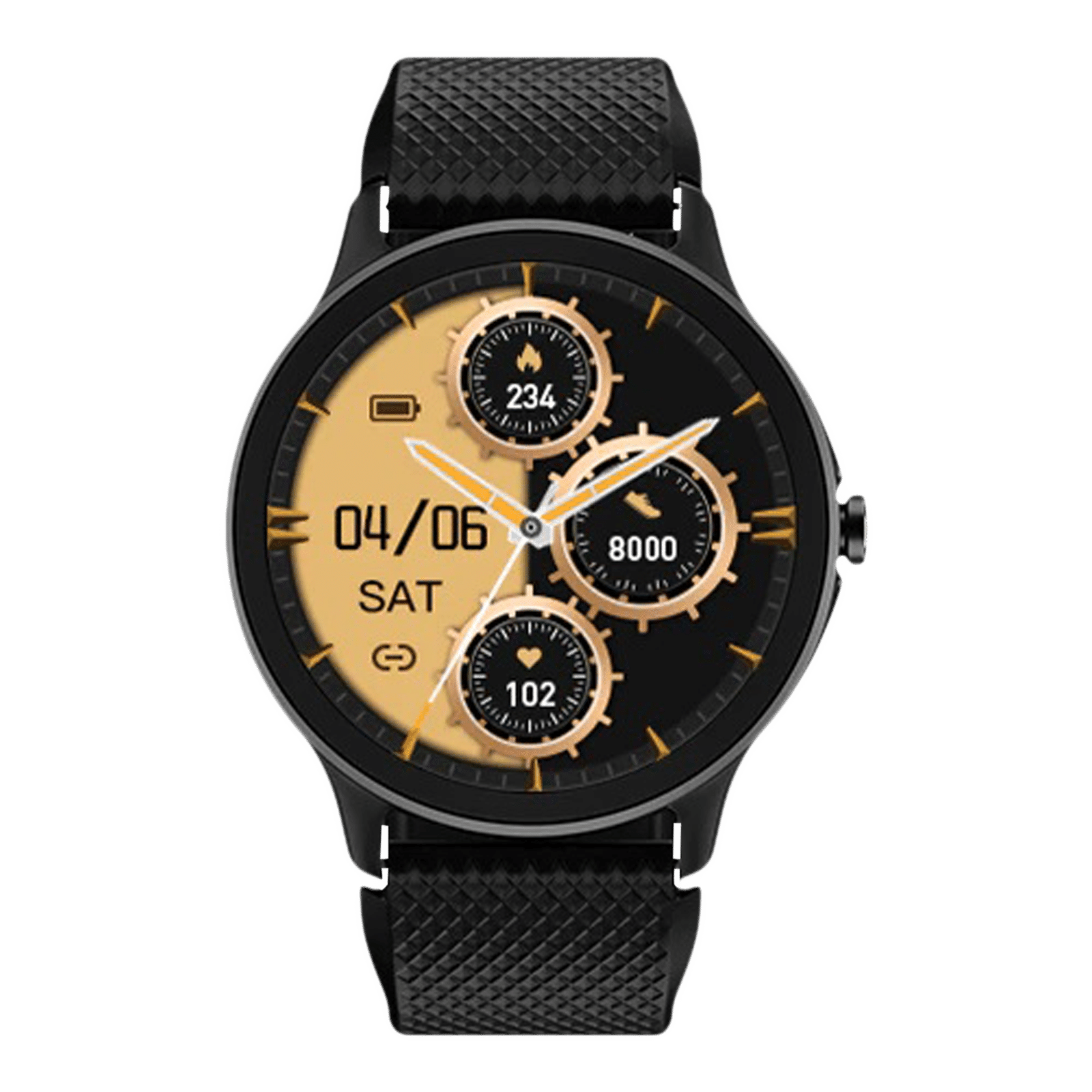 noise NoiseFit Curve Smartwatch with Bluetooth Calling (35.05mm TFT Display, IP68 Water Resistant, Jet Black Strap)