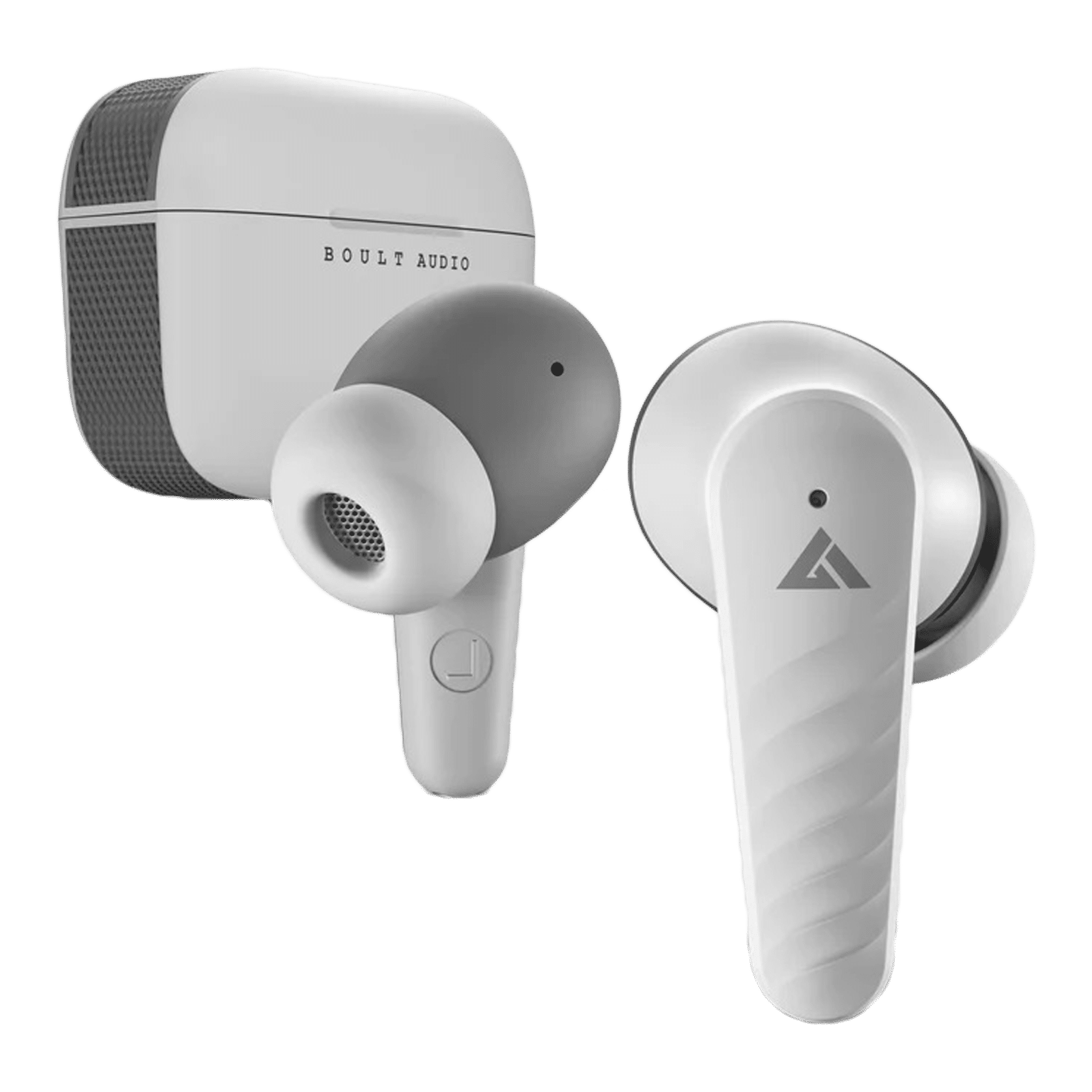 BOULT AUDIO Rito TWS Earbuds with Environmental Noise Cancellation (IPX5 Water Resistant, Fast Charging, White)