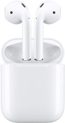 Apple AirPods(2nd gen) with Charging Case Bluetooth Headset with Mic  (White, True Wireless)