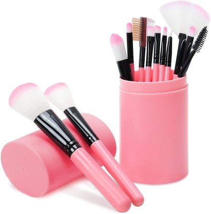 SKINPLUS Makeup Brush Sets - 12 Pcs Makeup Brushes for Foundation Eyeshadow Eyebrow Eyeliner Blush Powder Concealer Contour  (Pack of 12)