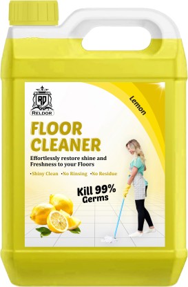 RELDOR Tile, Floor & Ceramic Cleaner, Multi-surface Bathroom Cleaner Kills 99.9% Germs LEMON  (5 L)