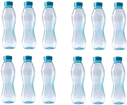 MILTON Oscar 1000 ml Bottle  (Pack of 12, Blue, PET)