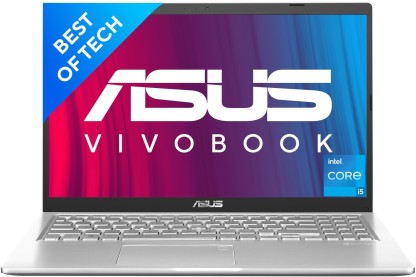 ASUS Vivobook 15 Intel Core i5 11th Gen 1135G7 - (8 GB/512 GB SSD/Windows 11 Home) X515EA-EJ522WS Thin and Light Laptop  (15.6 Inch, Transparent Silver, 1.80 kg, With MS Office)