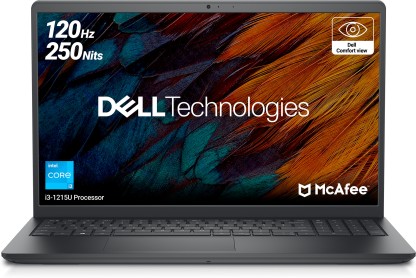 DELL Vostro Intel Core i3 12th Gen 1215U - (8 GB/512 GB SSD/Windows 11 Home) VN3520HPCNX001ORB1 Thin and Light Laptop  (15.6 inch, Black, 1.62 kg, With MS Office)